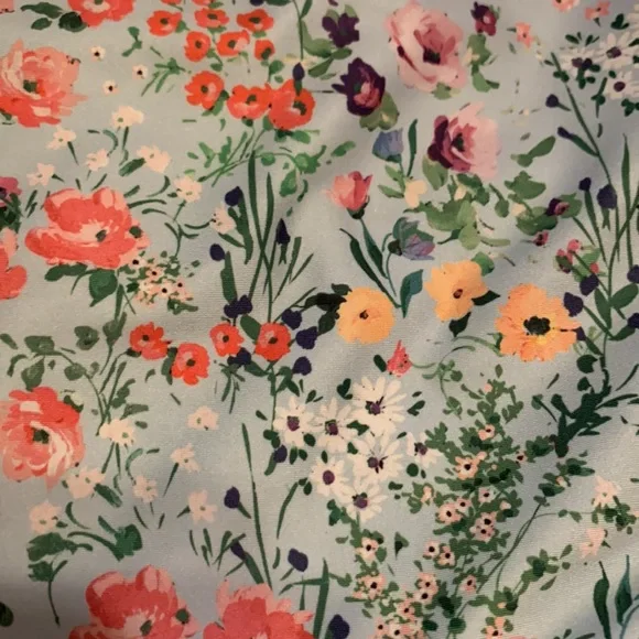 Alice + Olivia NWT Penny Scoop Crop Top Blue Floral Size Small - Picture 4 of 13